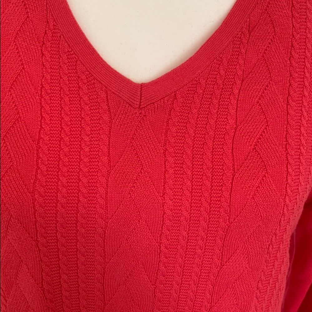 TALBOTS Beautiful Coral lightweight sweater - Picture 3 of 5